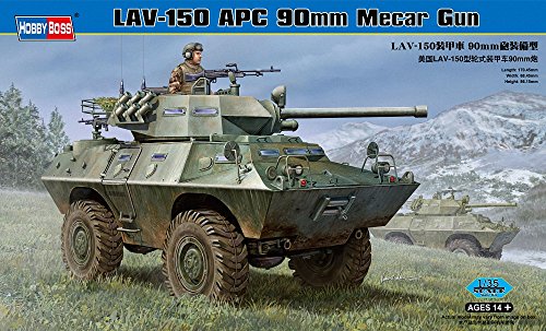 Hobby Boss LAV-150 APC with 90mm MECAR Gun Vehicle Model Building Kit
