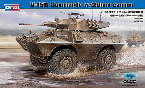 Hobby Boss V-150 Commando with 20mm Cannon Vehicle Model Building Kit