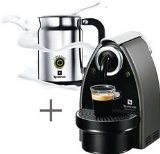 Nespresso C100-US-AERO Essenza Automatic Single-Serve Espresso Machine with Nespresso Aeroccino Milk Frother, Titanium
