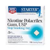 Rite Aid Nicotine Polacrilex Gum, Stop Smoking Aid, Starter Kit, 4mg 110 ea
