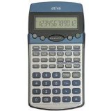 Ativa AT-10 Financial Calculator, Silver/Blue