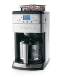Saeco Bean To Brew 10-Cup Automatic Drip Coffee Maker with Glass Carafe and Burr Grinder, Stainless Steel