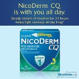 NicoDerm CQ STEP 1 - 3 Week Kit - 21 Clear Nicotine Patches