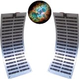 HQRP 30W (15W + 15W) Flexible Solar Panel 30 Watt Power 12V Monocrystalline PV Module 12 Volt DC Battery Charger RV Marine Yacht Boat Car + Mousepad