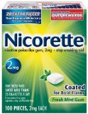 Nicorette Coated Gum 2mg, 100 pieces (Fresh Mint)