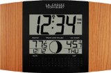 La Crosse Technology WS-8117U-IT-OAK Atomic Wall Clock with Outdoor Temperature