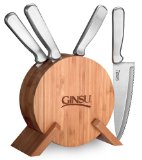 Ginsu 4886 5-Piece Stainless Bamboo Prep Set