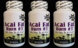 ACAI Fat Burn #3 all Pure Diet Pill with Green Tea, Grapefruit, Apple Cider, and more for Weight Loss and fat burning