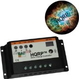 HQRP 10A Solar Panel Wind Power Battery Charge Controller / Regulator 12V / 24V 10 Amp 150W with PWM Charge mode (SOC) plus HQRP Mousepad