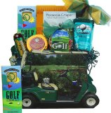 Gone Golfing! Golf Cart Gift Bag Tote -A Great Gourmet Food Gift Basket for Father's Day