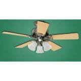 Hunter 20436 Beacon Hill Three-Light 42-Inch Five-Blade Ceiling Fan, White with Frosted Globes