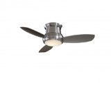 Minka-Aire F518-BN 44-inch Concept II Flush Mount Ceiling Fan, Brushed Nickel with Silver Blades