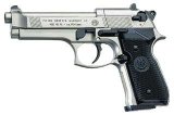 Beretta 92FS, Nickel, Black Grips air pistol