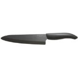 Kyocera Revolution Series 7-Inch Professional Chef's Knife, Black Blade