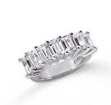 Platinum 7 Stone 5 1/4Ct Diamond Anniversary Band