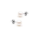 Bling Jewelry White South Sea Shell Pearl Stud Earrings 5mm 6mm 7mm