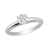 1/4ct Diamond Engagement Ring in 10K White Gold (J/K I2-I3 sizes 4-9) With Free Blitz Jewelry Cleaner