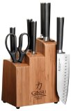 Ginsu 7108 Chikara 8-Piece Stainless-Steel Knife Set with Bamboo Block