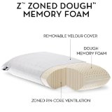 Z by Malouf ZONED MEMORY FOAM Pillow with Velour Removeable Cover, KING-HIGH LOFT-FIRM
