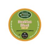 Green Mountain Coffee, Breakfast Blend Decaf K-Cup Packs for Keurig Brewers, 50 Count