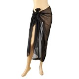 Swimwear Sarong, Black Cover-up