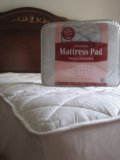 Fitted - Luxuriuos Down Alternative Mattress Pad - 100% Cotton , 300 Thread Count - Queen Size (60x80