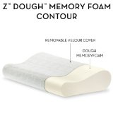 Z by Malouf Memory Foam Molded Contour Neck Pillow - Luxurious Washable Cover, STANDARD