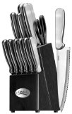 Ginsu 4827 14-Piece Stainless Steel Knife Block Set, with Black Block