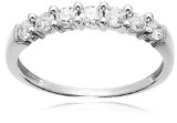 14k Gold 7-Stone Shared-Prong Diamond Ring (1/2 cttw, I-J Color, I1-I2 Clarity)