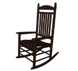 Polywood Outdoor Furniture Jefferson Rocker, Mahogany-Recycled Plastic Materials