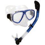 PROMATE Snorkeling Scuba Dive DRY Snorkel PURGE Mask Gear Set