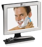 Fogless Shower Mirror with Squeegee by ToiletTree Products. Guaranteed Not to Fog, Designed Not to Fall.