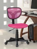 Coaster 800055P Mesh Fabric Adjustable Height Task Chair, Pink
