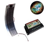 HQRP 6W Mono-crystalline Flexible Solar Panel 6 Watt 12 Volt Laminated, w/ Grommets & 10A Solar Controller 12V / 24V 10 Amp with LED Indicator for Camping plus HQRP Coaster