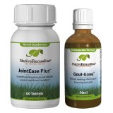 Native Remedies Gout-Gone and JointEase Plus ComboPack