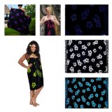 Ladies' Hibiscus Plus Size Swimsuit Cover-up Sarong- by 1 World Sarongs in in your choice of colors