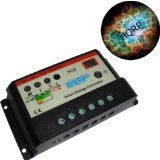 HQRP Solar 10A Charge Power Controller / Regulator 12V / 24V 10 Amp with LED Indicator plus HQRP Coaster
