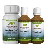 Native Remedies Gout-Gone; InflammaGo and Detox Drops UltraPack