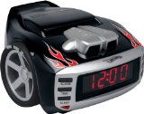 Emerson Radio Hot Wheels HW800 Snore Slammer Alarm Clock Radio (Red/Black)