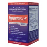 Liporidex MAX - Ultra Formula Weight Loss Supplement Fat Burner & Appetite Suppressant - The easy way to lose weight fast! - 100 rapid release caps - 1 Box.