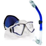 Cressi Panoramic Wide View Mask with Dry Snorkel Set