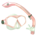 U.S. Divers Molokai Diving Mask and Island Dry Snorkel Jr Youth Snorkel Set, (FREE SHIPPING)