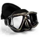Cressi 4 Window Panoramic Snorkeling Scuba Diving Mask with Neoprene Strap