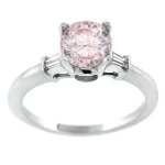 1.25 CT Pink Diamond Engagement Ring