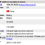 Memblok Trafik dari China