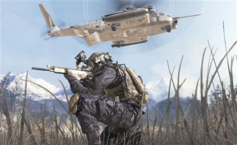In this file video game image released by Activision, a scene from "Call of Duty: Modern Warfare 2" is shown. First-day sales of Activision Blizzard Inc.'s "Call of Duty: Modern Warfare 2" broke records, raking in an estimated $310 million in North America and the United Kingdom alone. (AP Photo/Activision, file) 